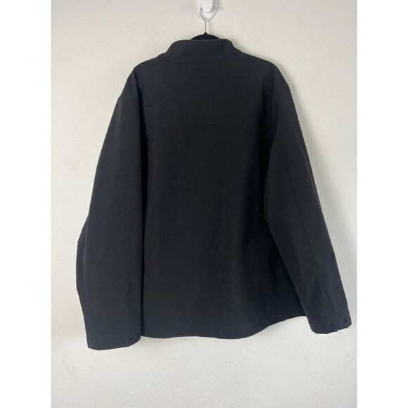 Men's Timberland PRO Power Windproof Black Orange Softshell Jacket Size XXL - Picture 2 of 12